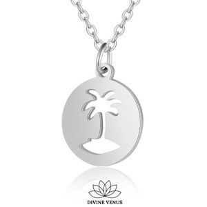 Palm Tree Necklace 🌴 Stainless Steel